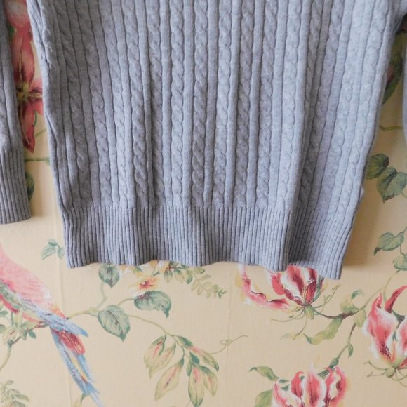 🐾Preppy Varsity Cable Sweater - Picture 6 of 8